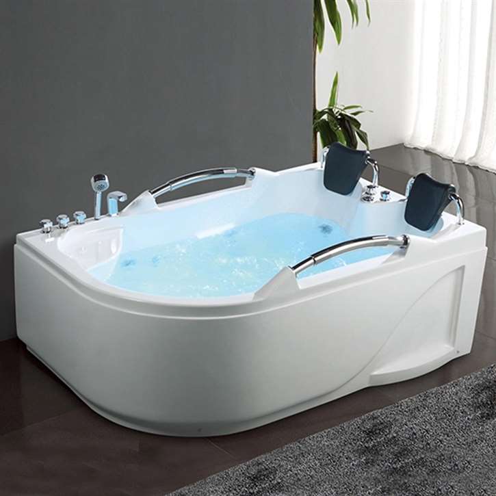 Verona Two Person Rectangular Massage Indoor Bathtub