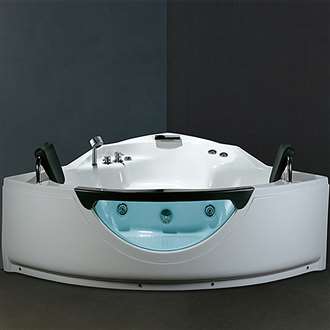 Chicago Custom Fiberglass Two Person Whirlpool Massage Bathtub