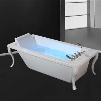 Chicago One Person Solid Surface Indoor Soaking Bathtub