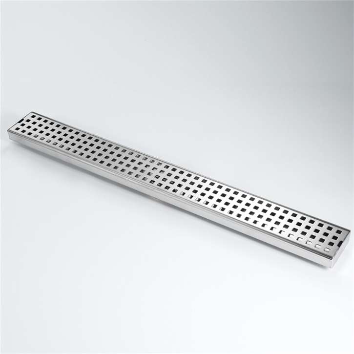 Fontana Classic Style Linear Shower Drain In Chrome Finish