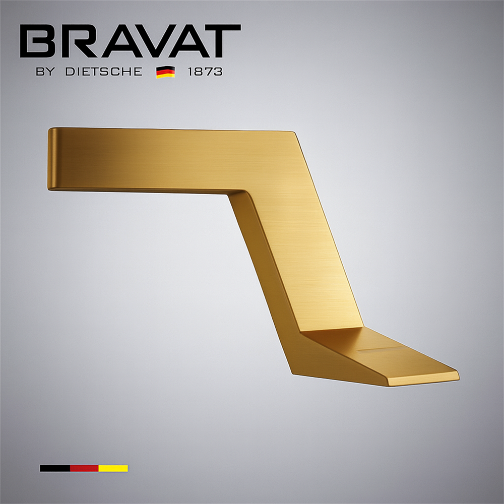 Bravat TranquilTapâ„¢ Line â€“ Brushed Gold Touchless Faucet