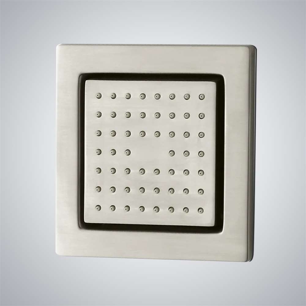 Solid Brass Brushed Square Body Spray Shower Jet