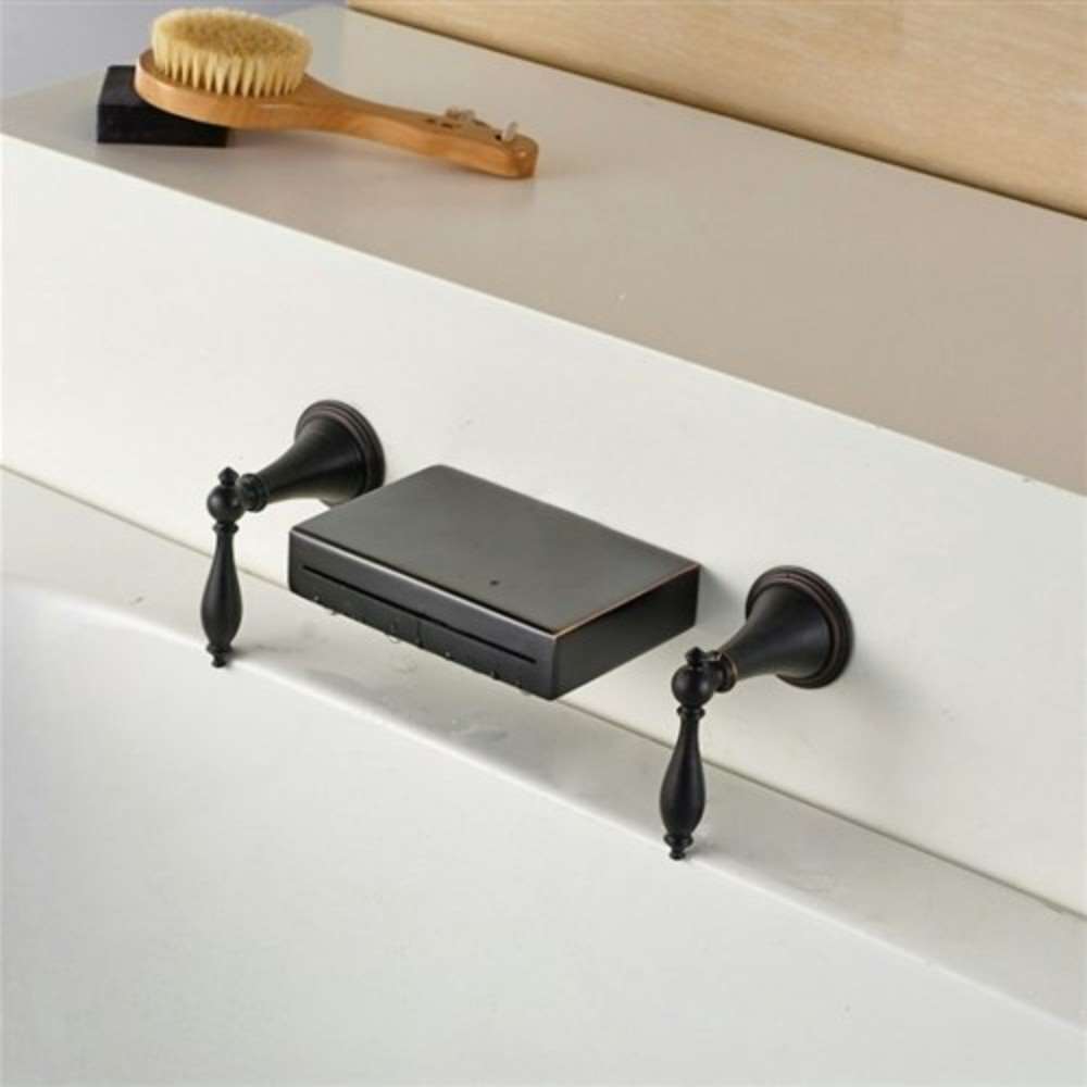 Rauma Wall Mount Oil Rubbed Bronze Sink Faucet