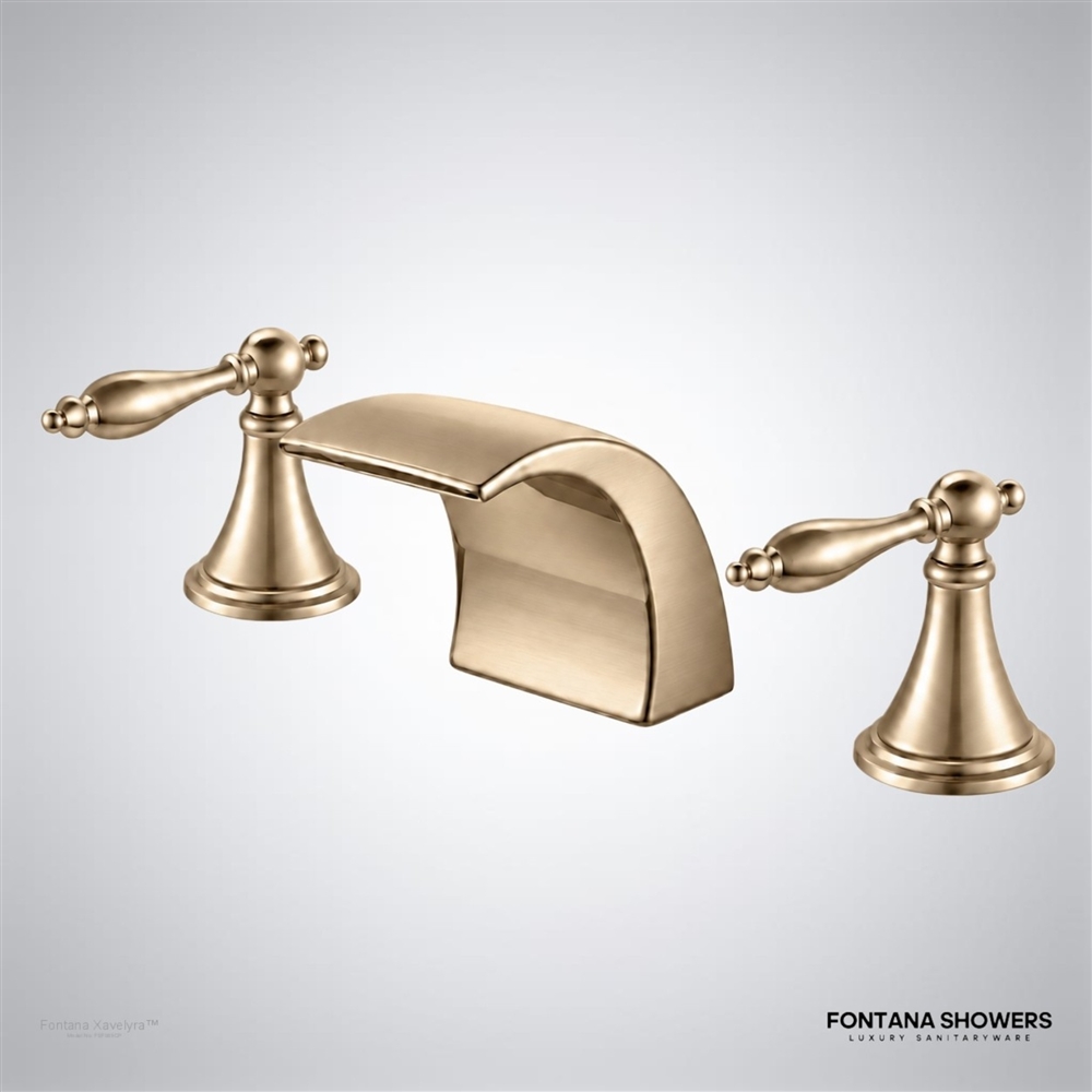 Champagne waterfall faucet