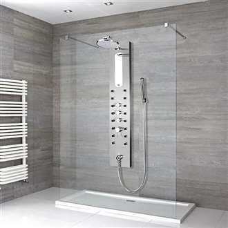 Shower Panel Rain Style Massage Jets System Shower Panel Glass Rain Style Massage Jets System