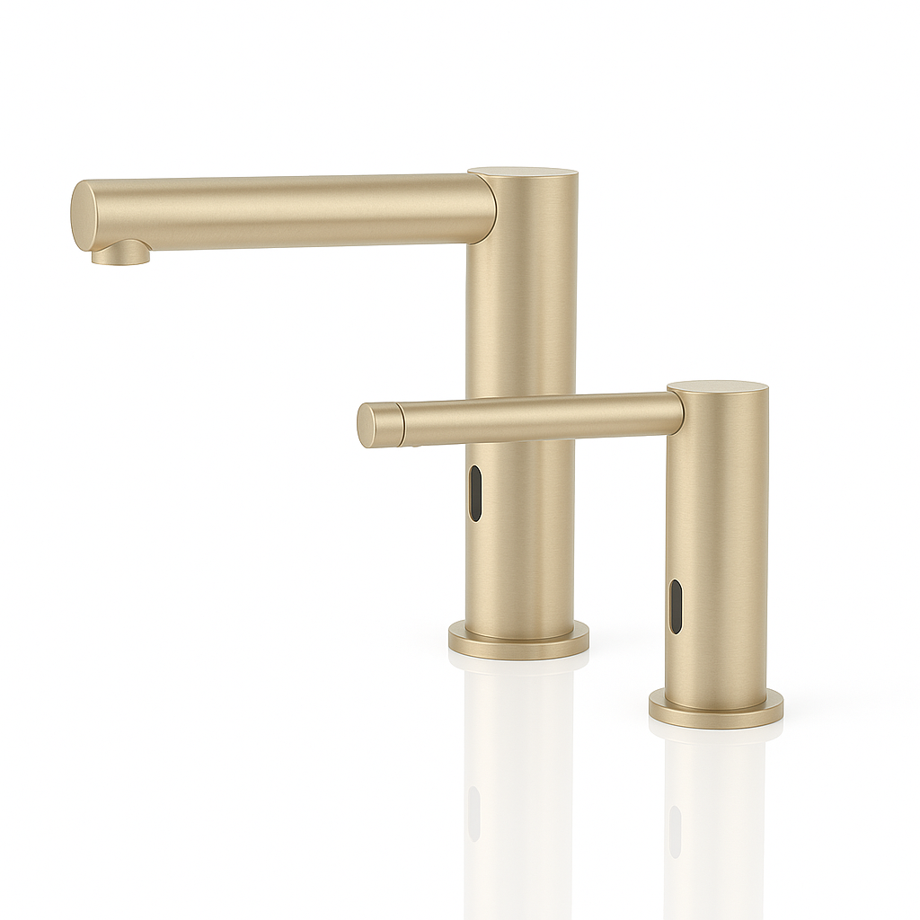 FontanaHydroPulse Champagne Touch Free Faucet and Soap Dispenser