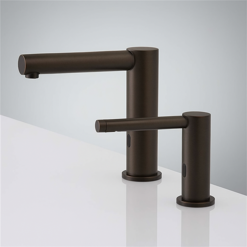 FontanaWaveSync Oil Rubbed Bronze Dual Touchless Faucet and Soap Dispenser
