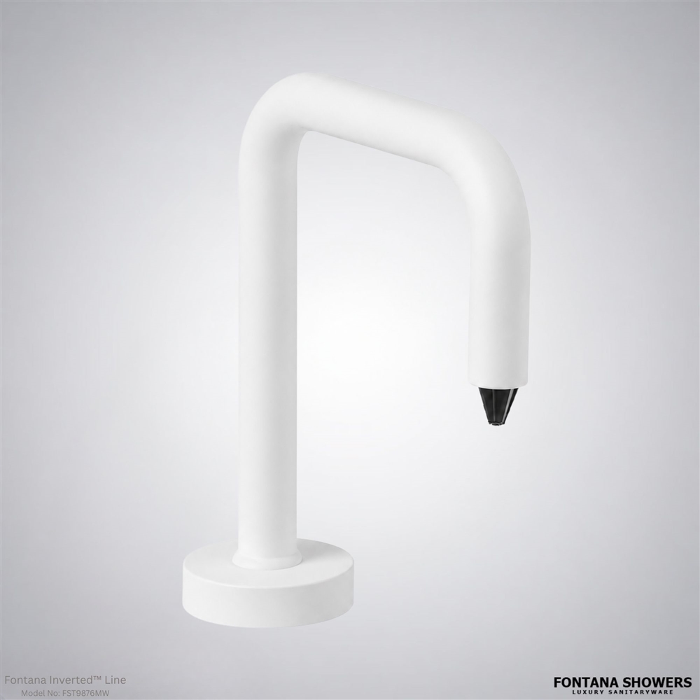 Matte white sensor soap dispenser
