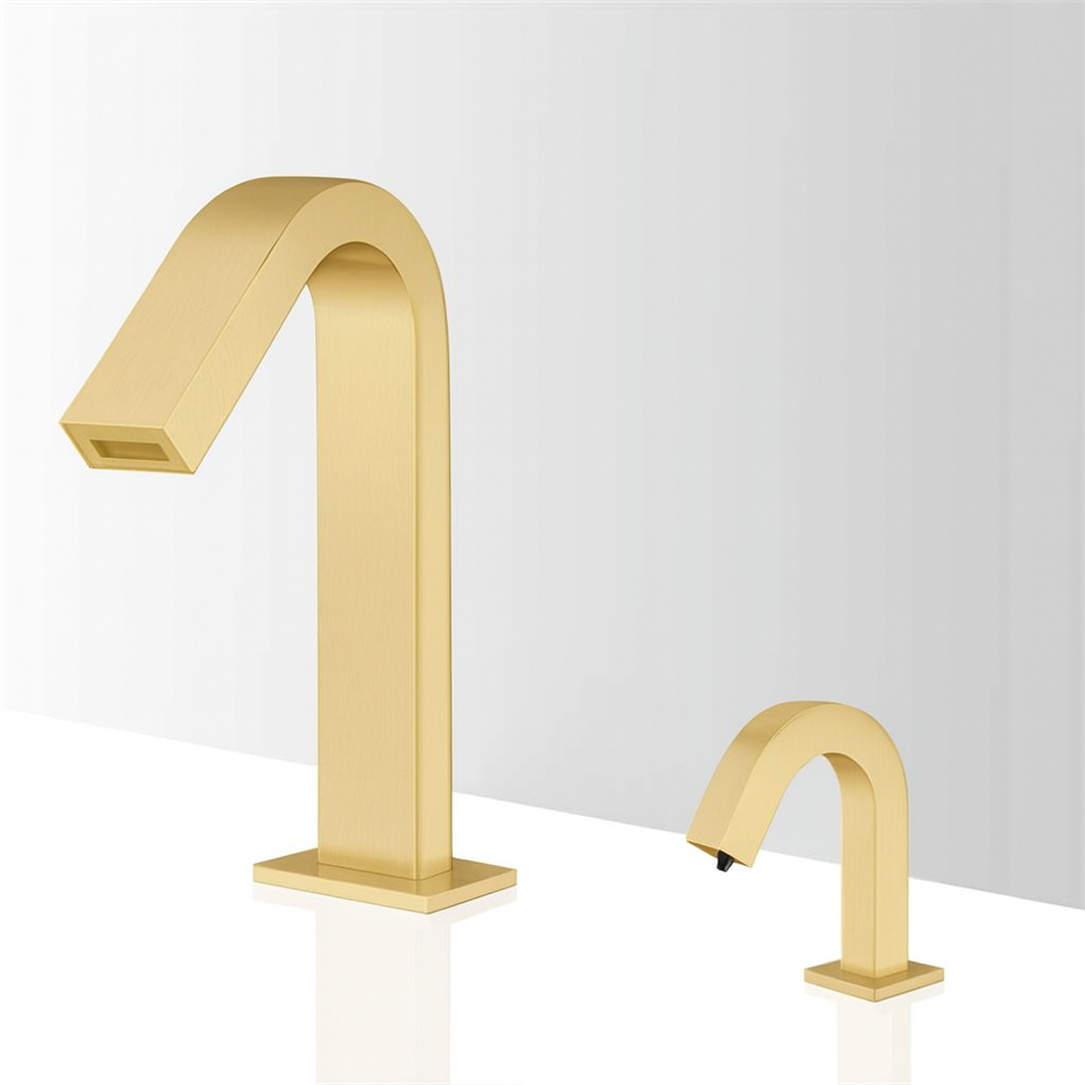 Fontana IntelliWaveâ„¢ â€“ Champagne Mist Sensor Faucet & Soap Dispenser