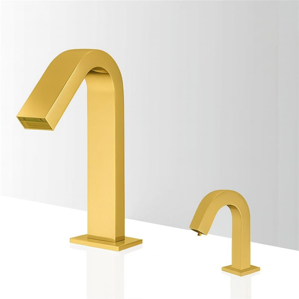 Fontana IntelliWaveâ„¢ â€“ Imperial Gold Sensor Faucet & Soap Dispenser