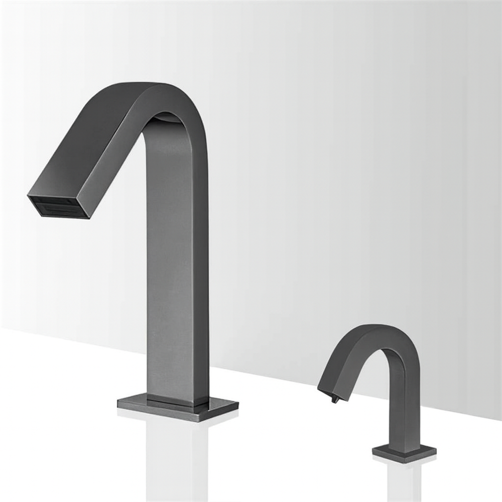 Fontana IntelliWaveâ„¢ â€“ Gunmetal Shadow Sensor Faucet & Soap Dispenser
