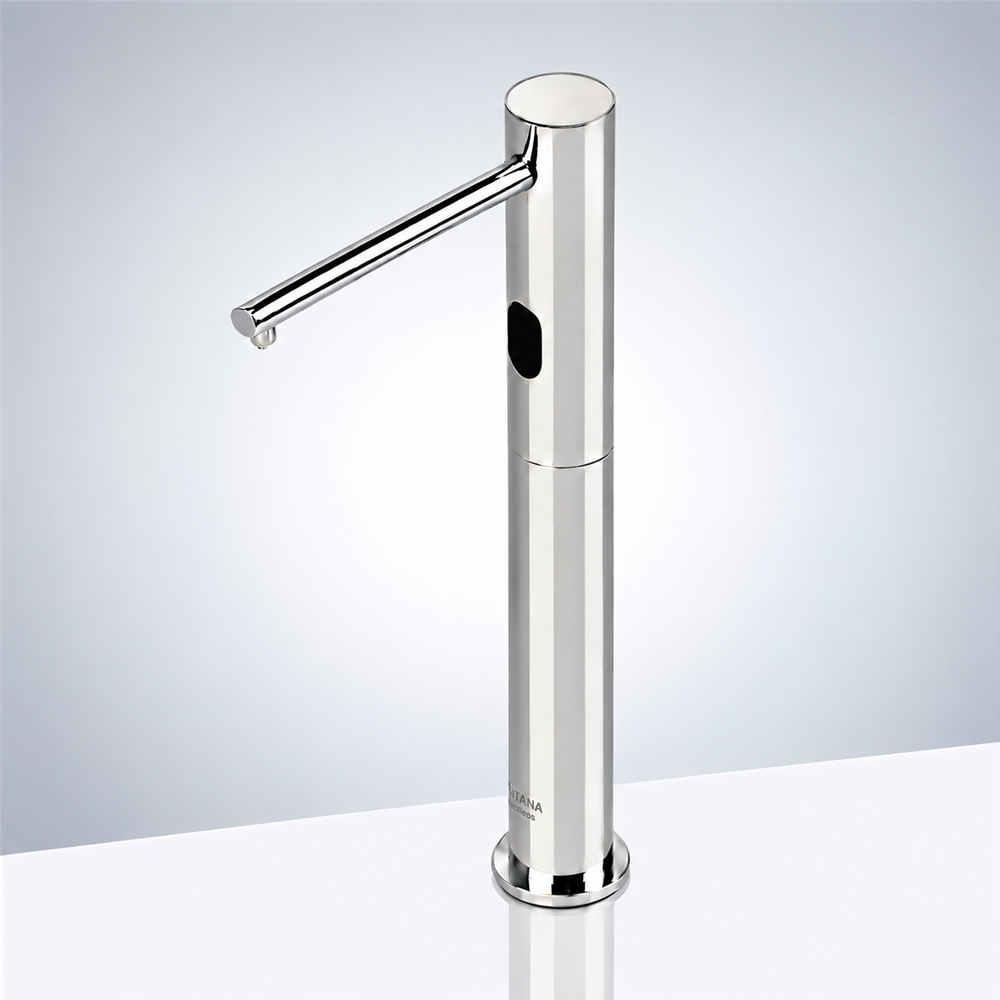 Fontana Rio Tall Deck Mount Hands Free Commercial Automatic Chrome Finish Faucet