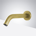 Fontana Brio Wall Mount Commercial Sensor Faucet Brushed Gold Finish