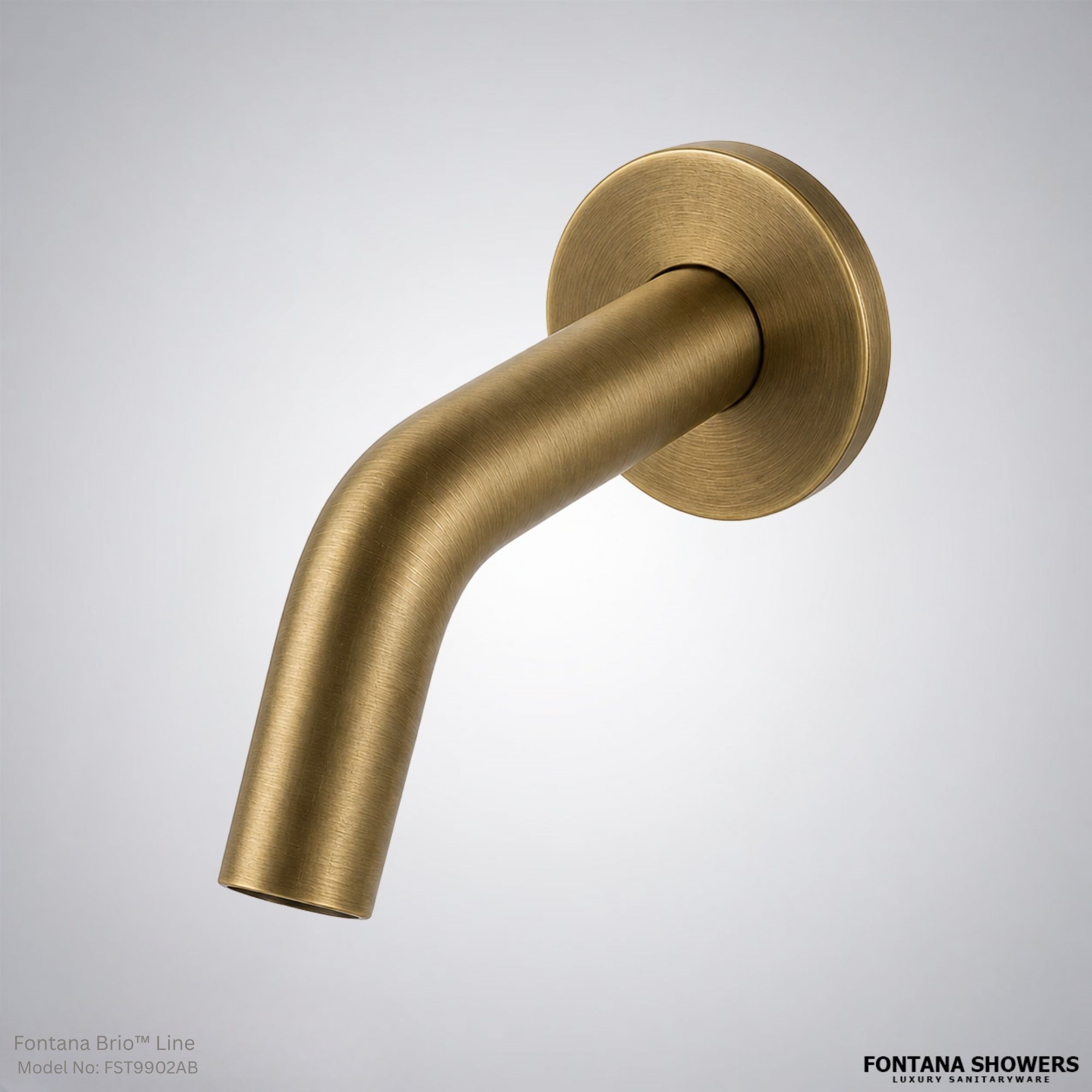 Brio Line Antique Brass Wall Mount Commercial Sensor Faucet FST9902AB