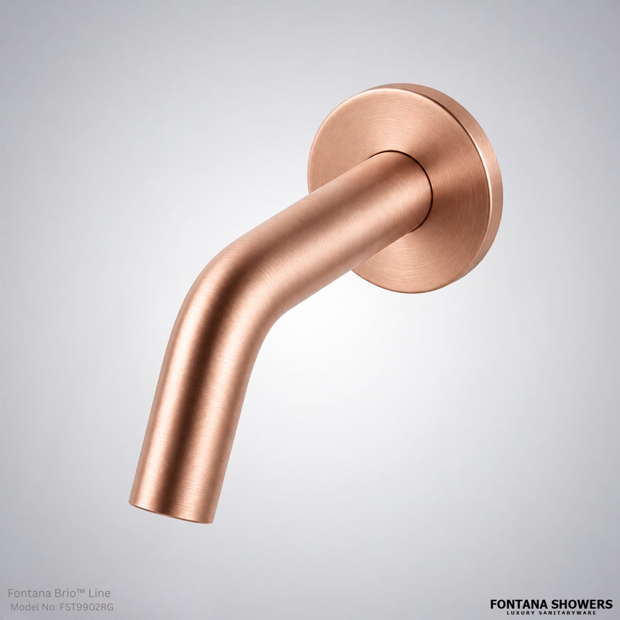 Fontana Brio Rose Gold Wall Mounted Motion Sensor Faucet