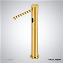 Brushed gold mixer faucet
