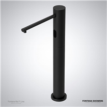 Matte black basin faucet