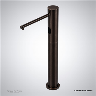 Oil-rubbed bronze sensor faucet