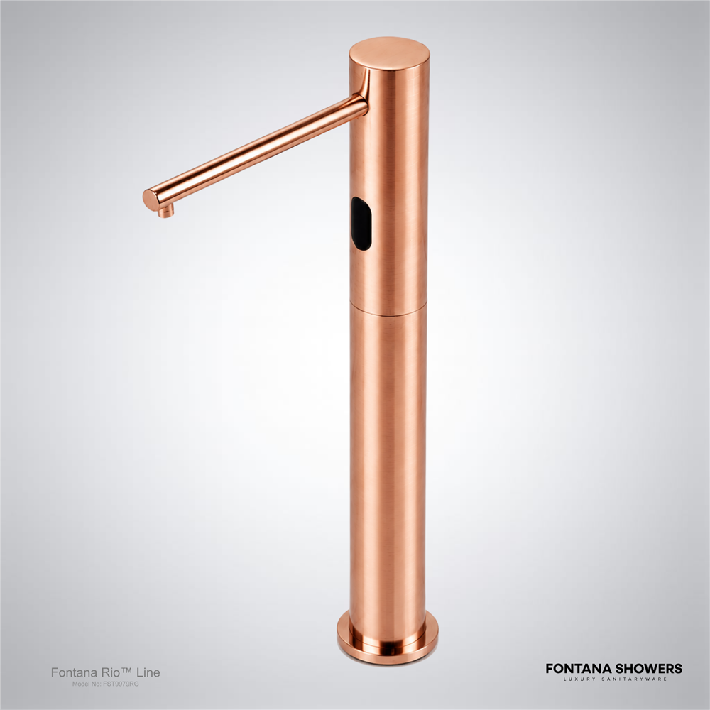 Rose gold sensor faucet