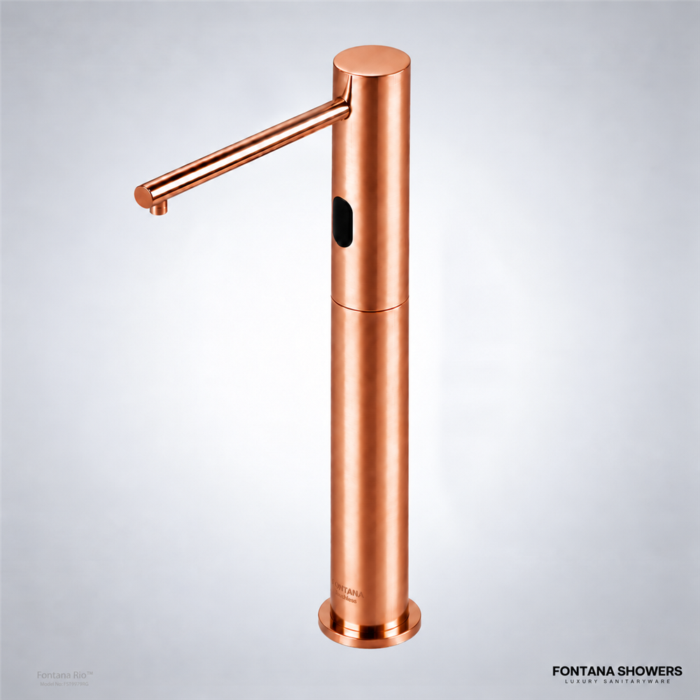 Rose gold sensor faucet