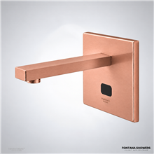 Rose gold wall-mounted sensor faucet
