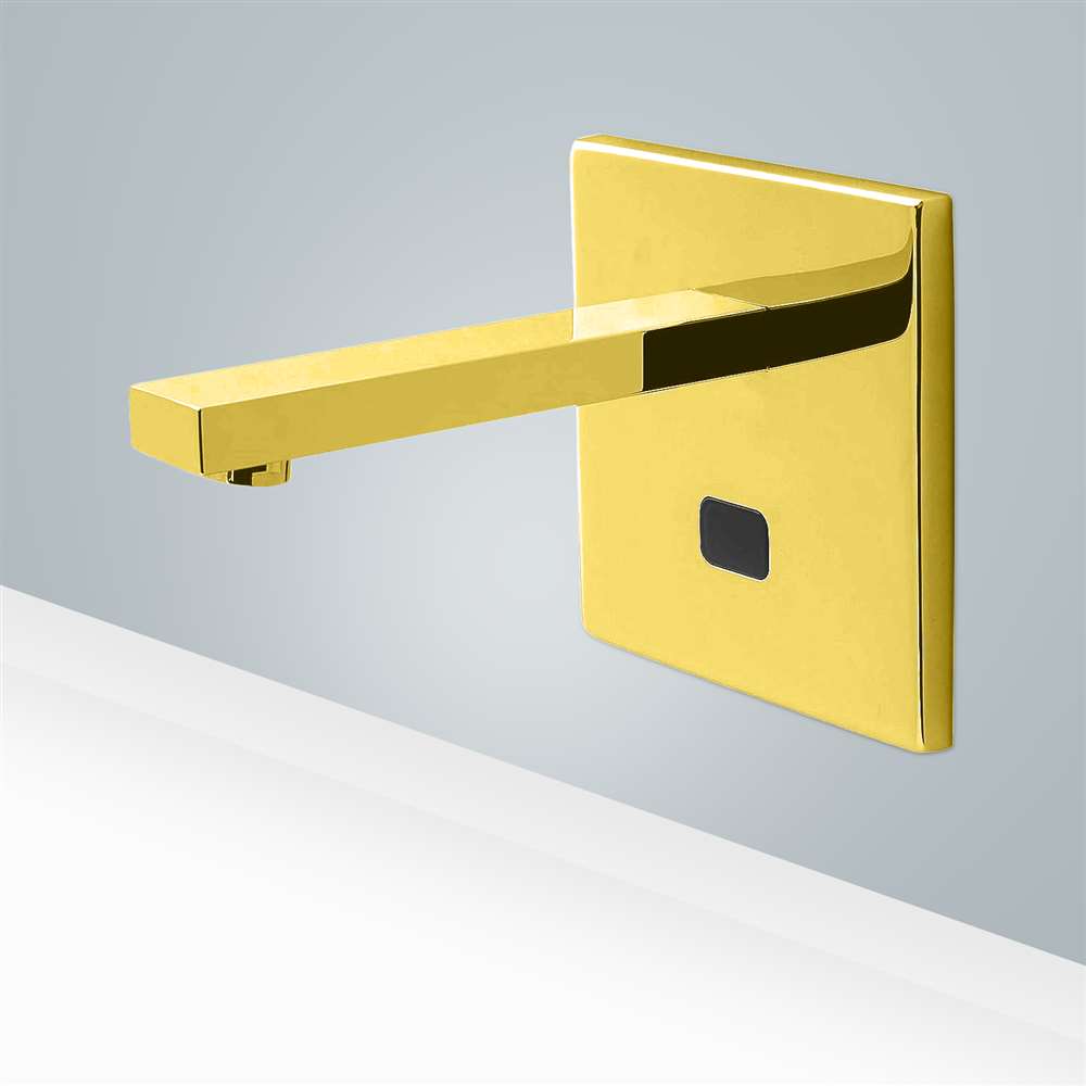 Fontana Commercial Gold Wall-Mount XT5 Touchless Bathroom Faucet