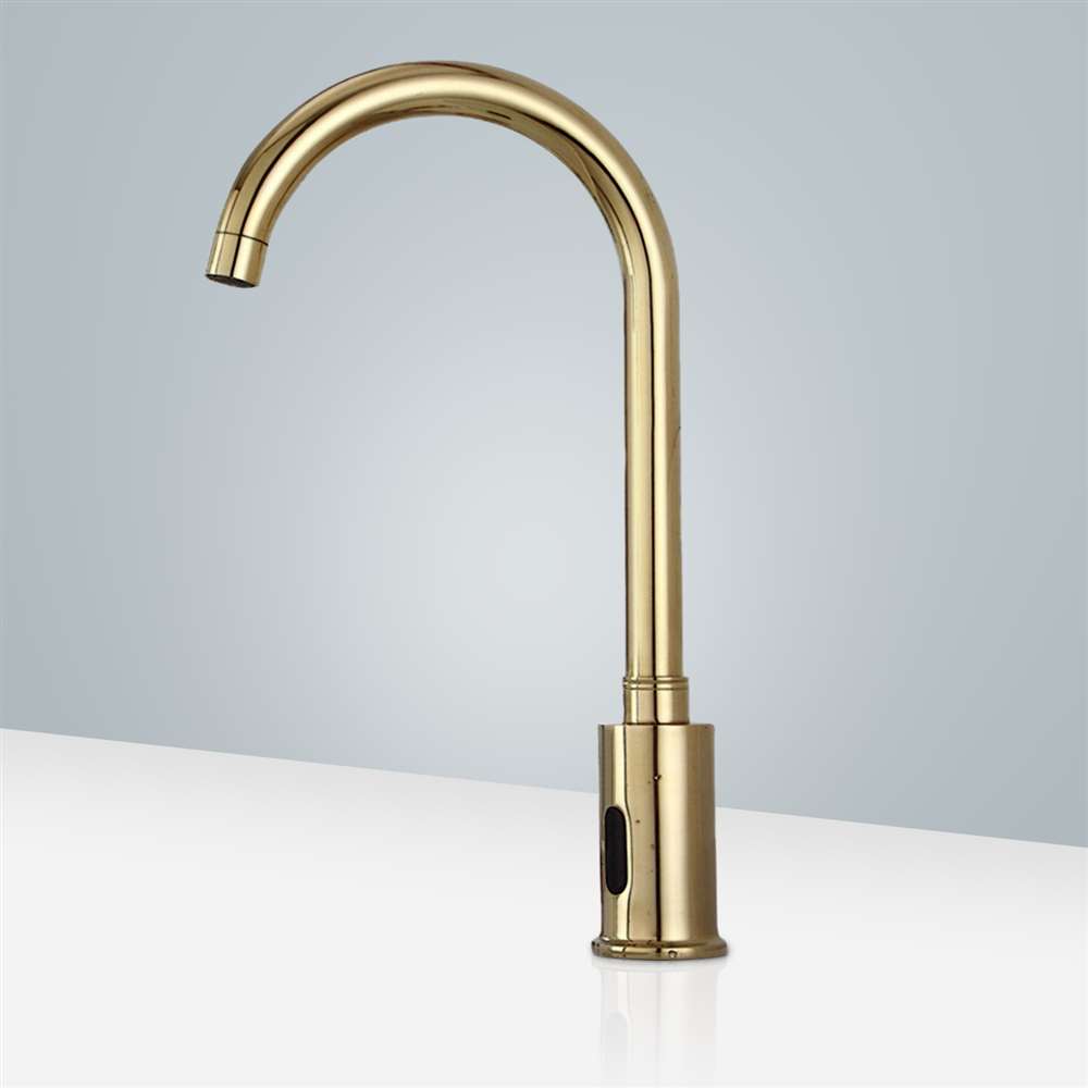 Fontana Wella Commercial Automatic Gold Motion Sensor Faucet