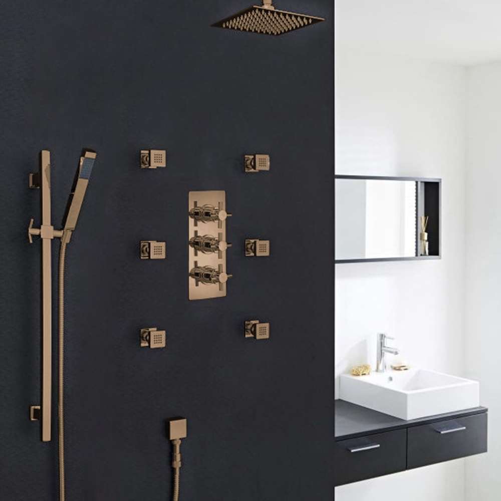 Fontana Reno Ceiling Mount Shower Head Set