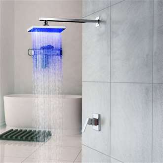 Luxury Shower Head Luxury Shower Head Fontana Wall Mounted LED Rainfall Showerhead