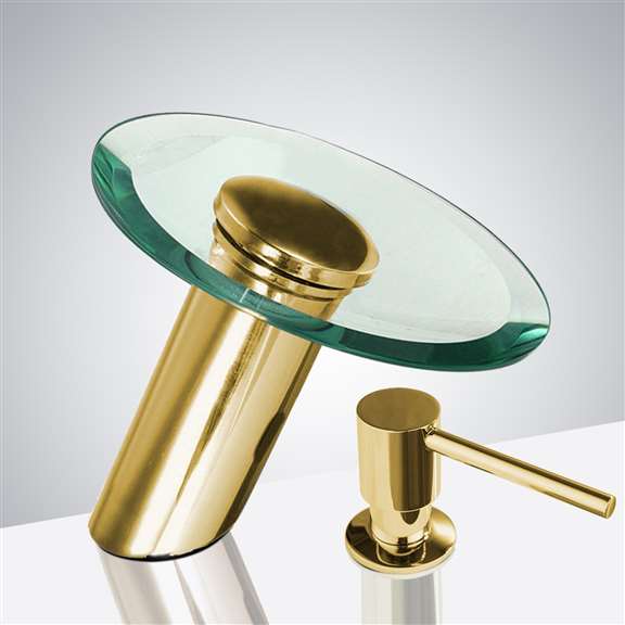 Fontana Gold Waterfall Automatic Motion Sensor Faucet