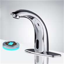 Touchless Bathroom Faucet BIM Object Fontana Lano Chrome Commercial Automatic Faucet
