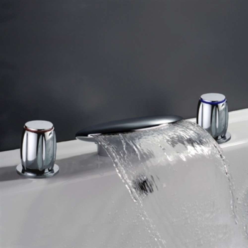 Verde Chrome European Waterfall Bathtub Faucet