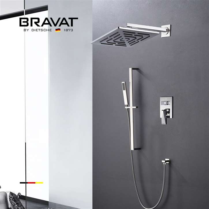 Bravat Wall Mounted Rainfall Shower Set System