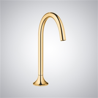 Fontana Commercial Revit Family Touchless Bathroom Faucet Brushed Gold Touchless Automatic Sensor Faucet