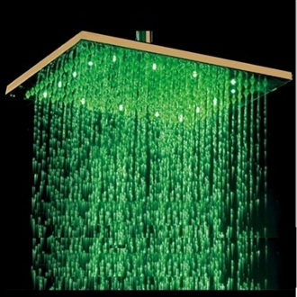 12" Gold Plated Rain Shower Head