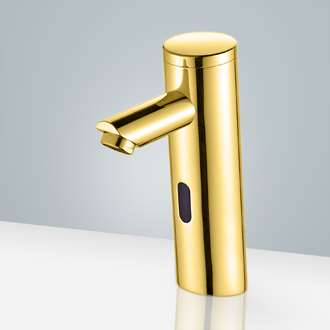 LOWE’S Touchless Bathroom Faucets  Gold Plated Commercial Automatic Bathroom Faucet