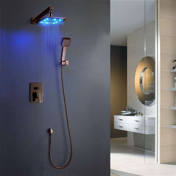 Fontana Rivera Oil Rubbed Bronze LED Shower Set