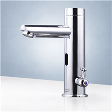 Fontana Chrome Commercial Temperature Control Automatic Sensor Faucet with Built-In Mixing Valve