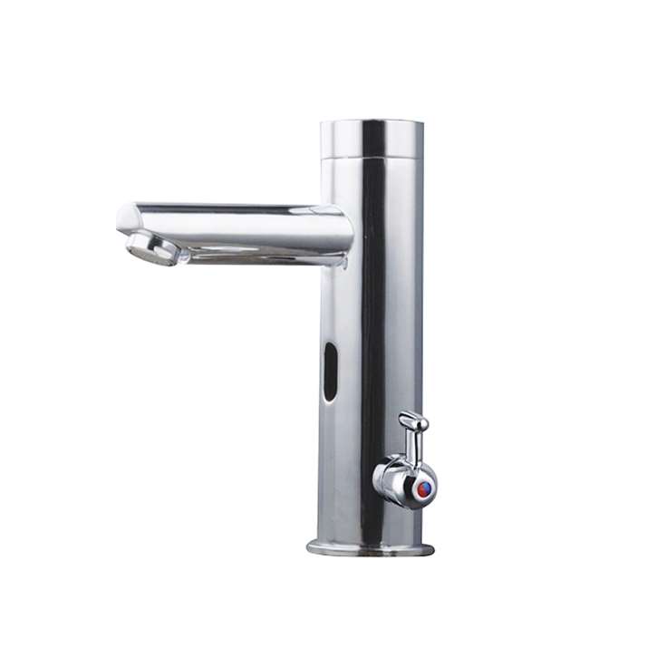 Fontana Chrome Commercial Temperature Control Automatic Touchless Sensor Faucet with Built-In Mixing Valve