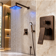 Dark Oil Rubbed Bronze Shower System With Shower Head and Hand Shower || Instant Hot Water Dispenser Oil Rubbed Bronze
