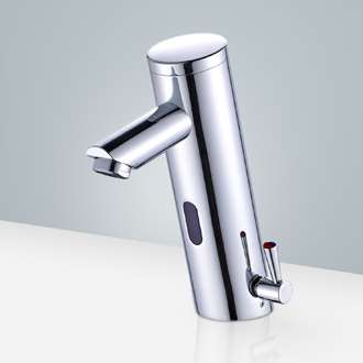 Touchless Bathroom Faucet BIM File Fontana Commercial Temperature Control Chrome Platinum Thermostatic Sensor Faucet