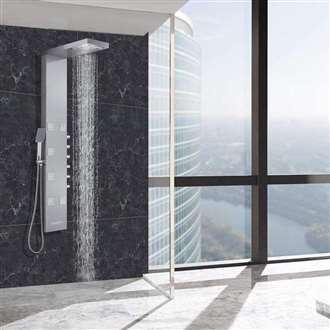 Glass Thermostatic Shower Massage Panel System