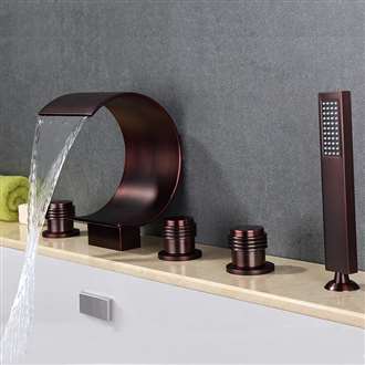 Uglo Oil Rubbed Bronze Waterfall Faucet System