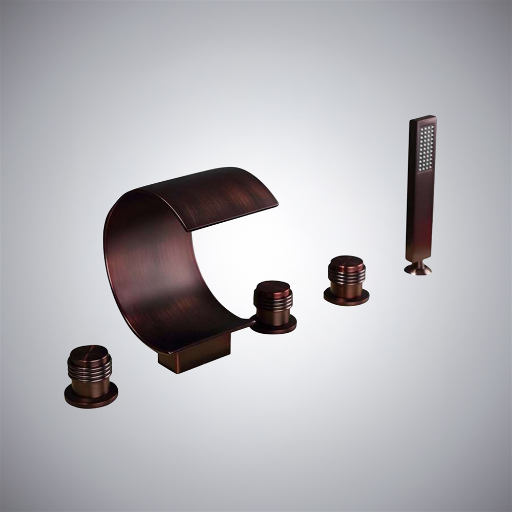 Uglo Oil Rubbed Bronze Waterfall Faucet System